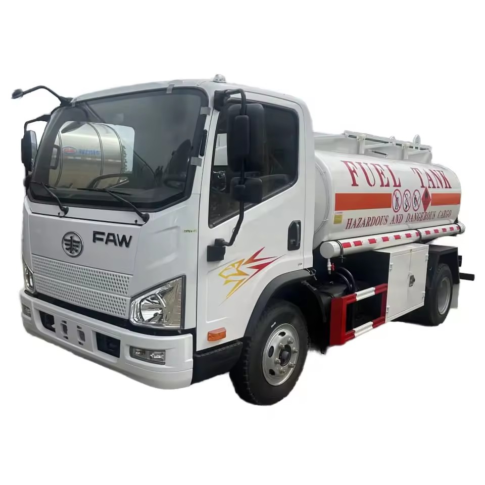 Xe Tải Chở Nhi&ecirc;n Liệu FAW 6m&sup3; Thiết Kế Trục đơn Van Chống R&ograve; Rỉ V&agrave; An To&ag