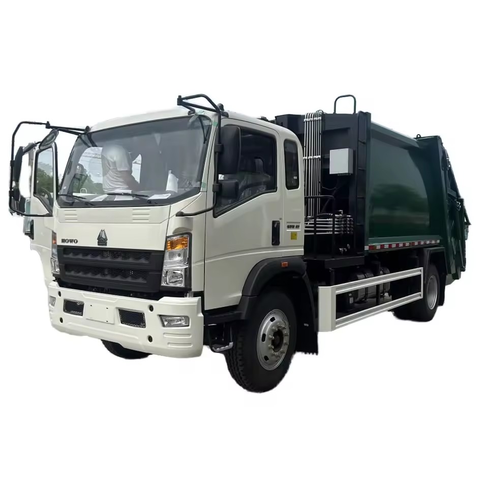HOWO 4x2 Xe Thu Thập R&aacute;c Thải Truyền động Thủ C&ocirc;ng M&aacute;y N&eacute;n R&aacute;c Tải