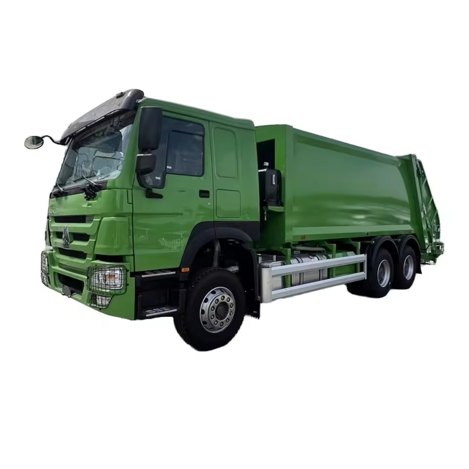 Sinotruk Howo 20 CBM M&aacute;y Nạp Ph&iacute;a Sau M&aacute;y N&eacute;n R&aacute;c Xe Tải R&aacute
