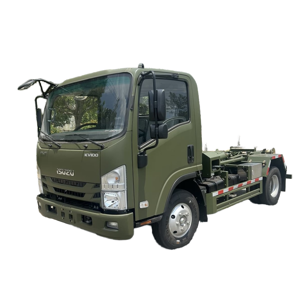 Isuzu Skip Loader Truck 4-6m&sup3;, Hệ Thống N&acirc;ng M&oacute;c Cho Chất Thải / X&acirc;y Dựng, Đ