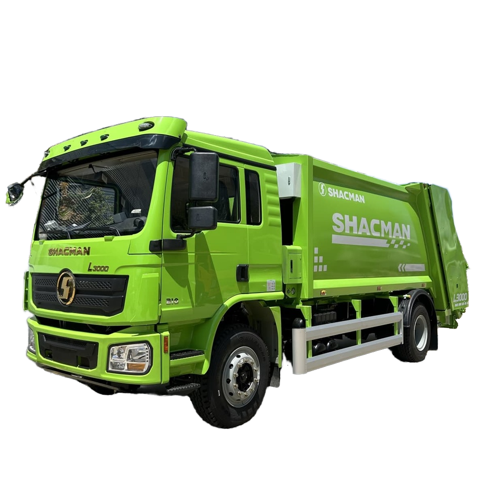 SHACMAN 12CBM Xe Tải R&aacute;c Sau, Hệ Thống N&eacute;n Thủy Lực, Thu Thập Chất Thải Hiệu Quả Cao