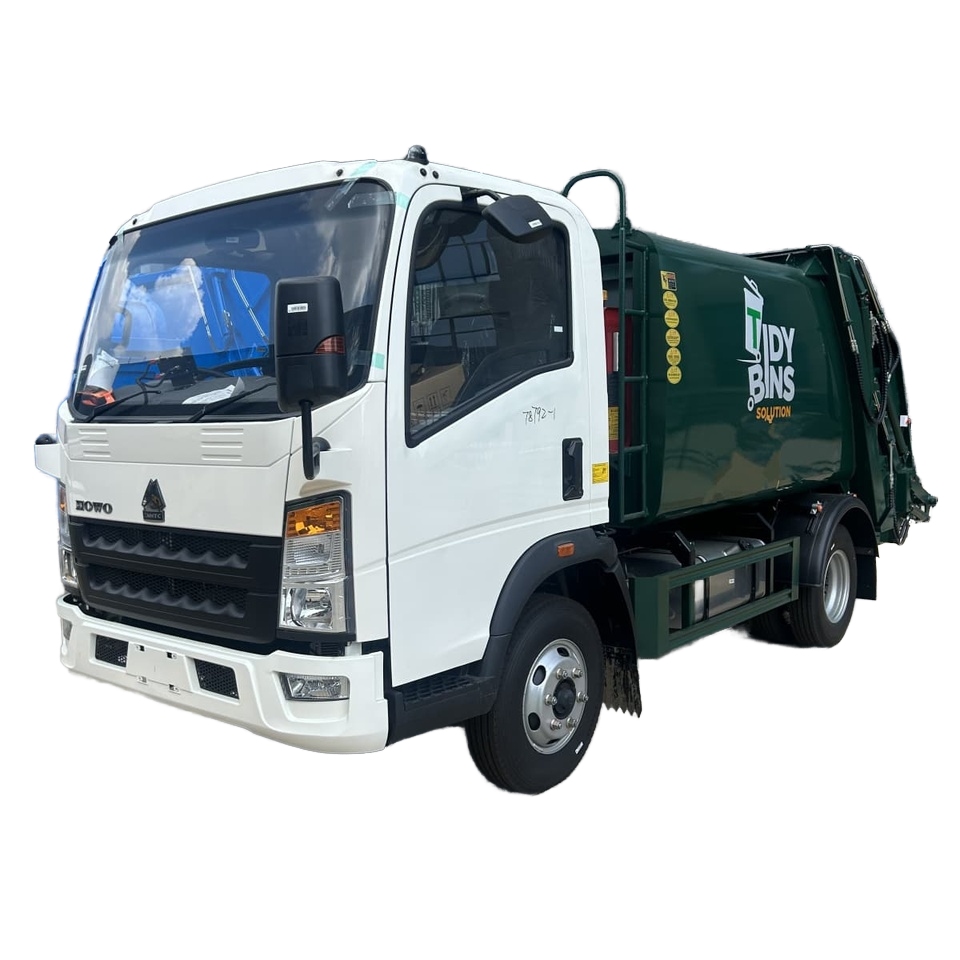 HOWO 5 CBM Xe Tải Sau , Xe Thu Thập R&aacute;c N&eacute;n , Euro 4 Diesel , Cho M