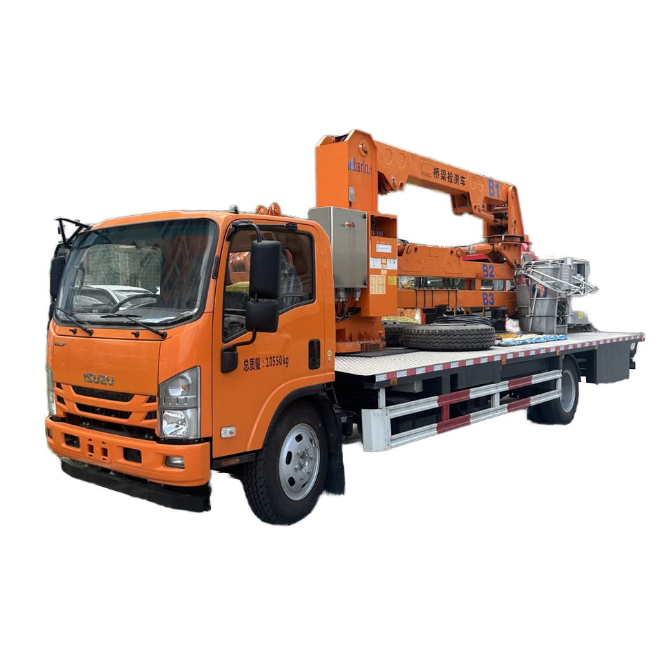 4 * 2 Xe Tải Kiểm Tra Cầu Isuzu, Nền Tảng L&agrave;m Việc Di động Với đ&ograve;n Thủy Lực 18-22m, EN