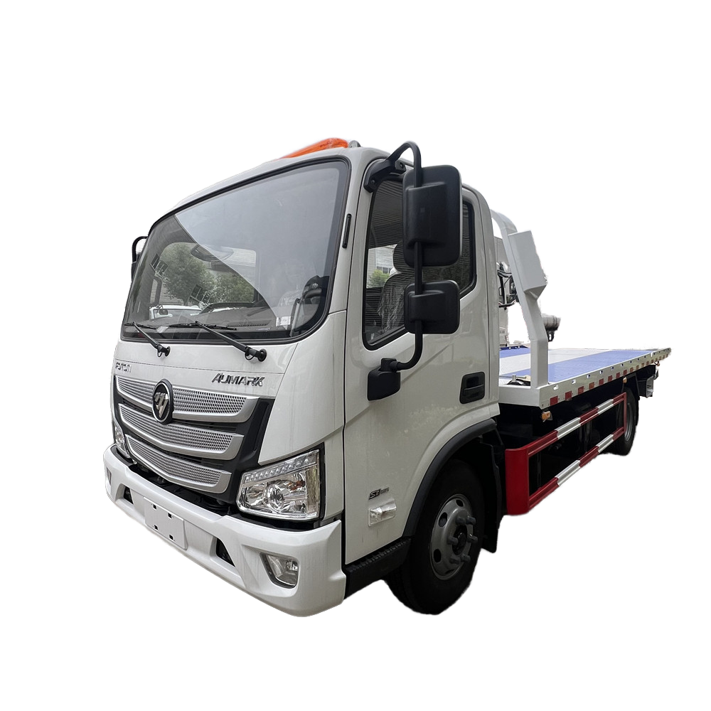 Trung Quốc Nh&agrave; M&aacute;y Mới Diesel Car Wrecker Road Rescue Rollback Flat Bed Tow Platform V