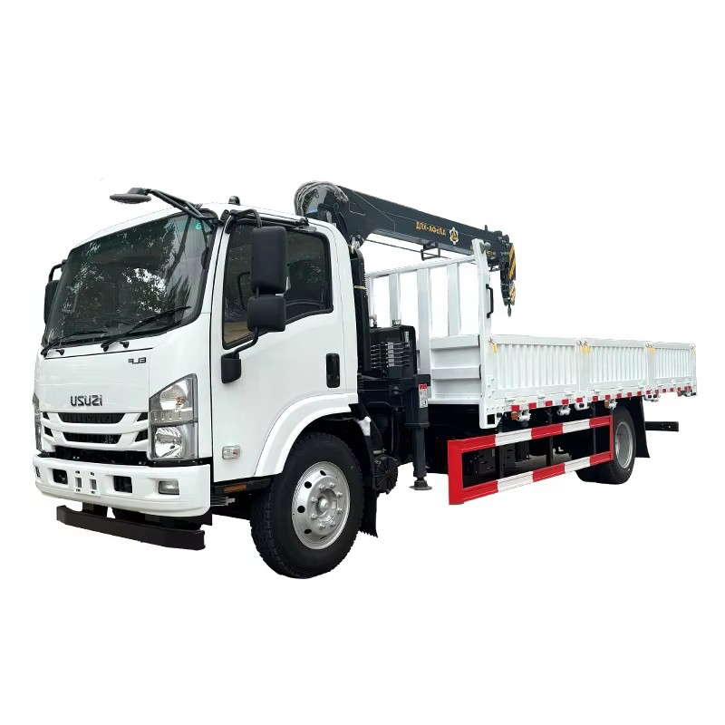 1SUZU ELF 700P 5 Tấn Xe Tải Gắn Cẩu Thi&ecirc;n Văn Knuckle Boom Crane Xe Tải để B&aacute;n