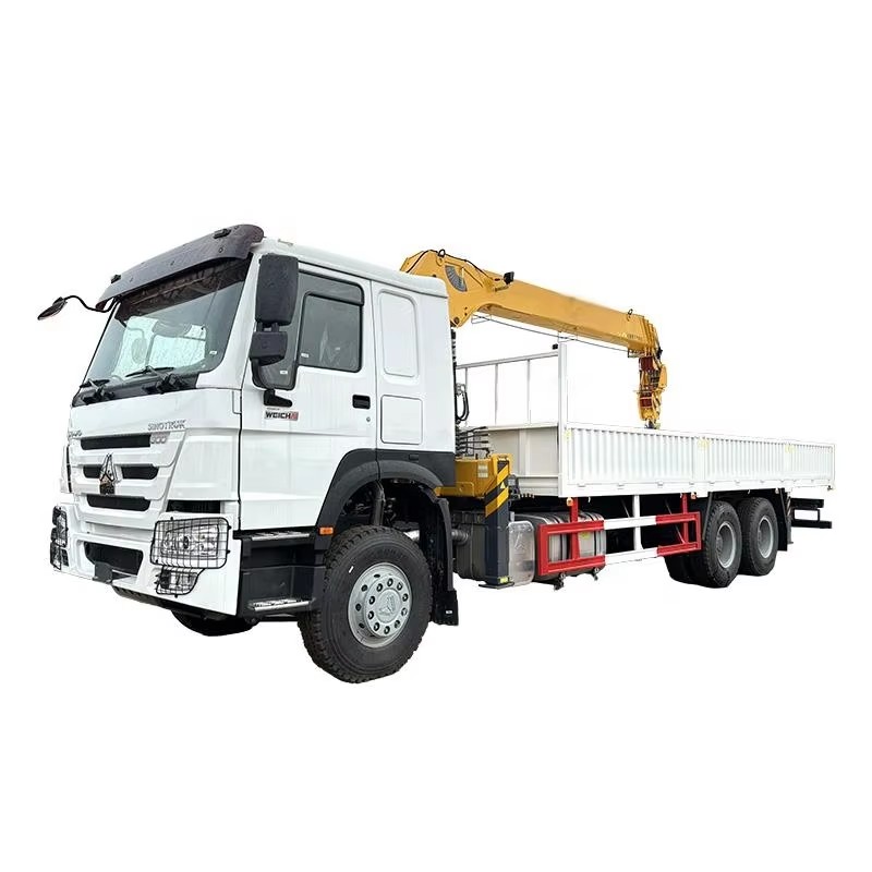 Sinotruk Howo 10 Tấn Telescopic Boom Crane Gắn Xe Tải 6x4 Xe Tải Cần Cẩu để B&aacute;n