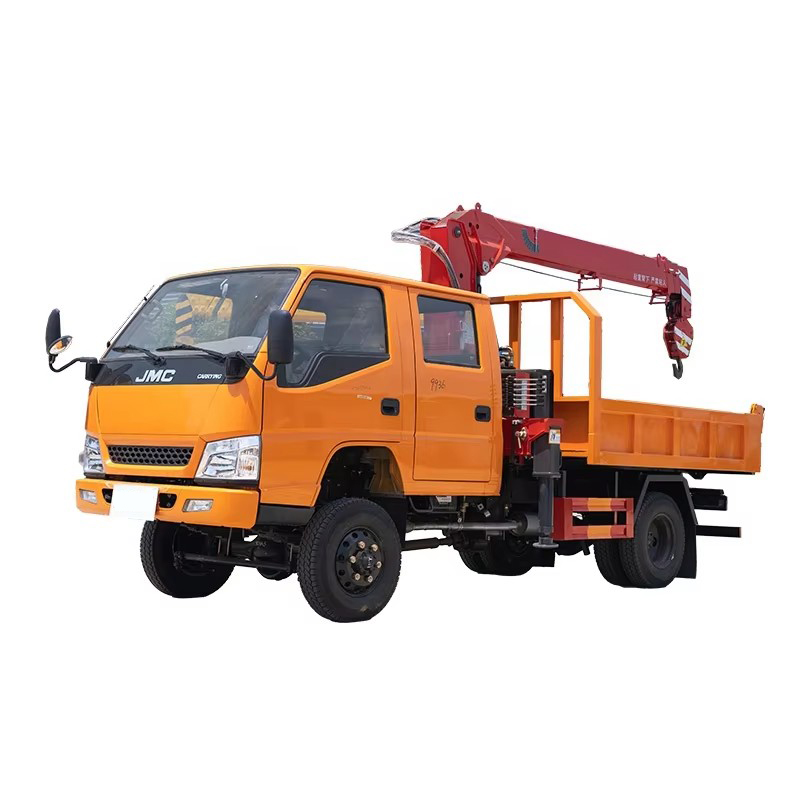 Xe Tải JMC Double Row Cab Gắn Cẩu 4x4 Xe Tải Cẩu Boom 3Ton Nhỏ để B&aacute;n