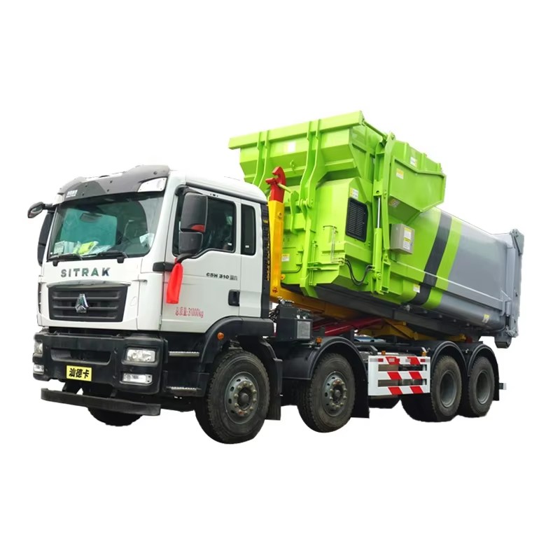 Sinotruk Sitrak 20 Tấn 25 Tấn M&oacute;c N&acirc;ng Xe Tải R&aacute;c 8x4 Nặng Cuộn Off Xe Tải R&aac