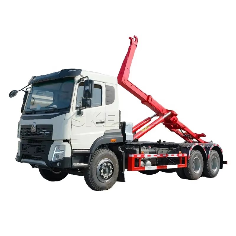 Howo 30 Tấn M&oacute;c N&acirc;ng R&aacute;c Tải Xe Tải 6x4 Hệ Thống Thủy Lực C&aacute;nh Tay Cuộn T