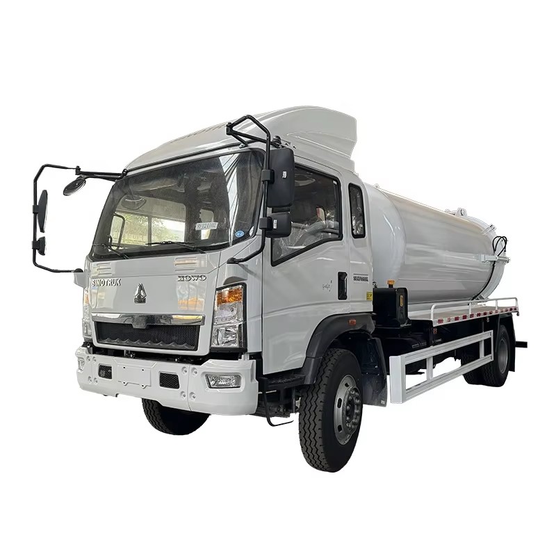 Howo 6000 L&iacute;t Ch&acirc;n Kh&ocirc;ng Tho&aacute;t Nước Thải H&uacute;t Xe Tải &aacute;p Suất 