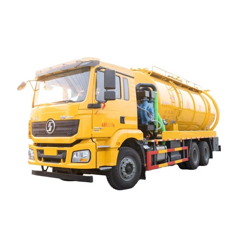 Shacman Ch&acirc;n Kh&ocirc;ng Nước Thải H&uacute;t L&agrave;m Sạch Xe Tải 22000L &aacute;p Suất Cao