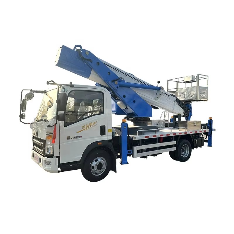 Xe C&ocirc;ng Việc Tr&ecirc;n Kh&ocirc;ng Howo 31M T&ugrave;y Chỉnh Xe Tải N&acirc;ng Tr&ecirc;n Kh&