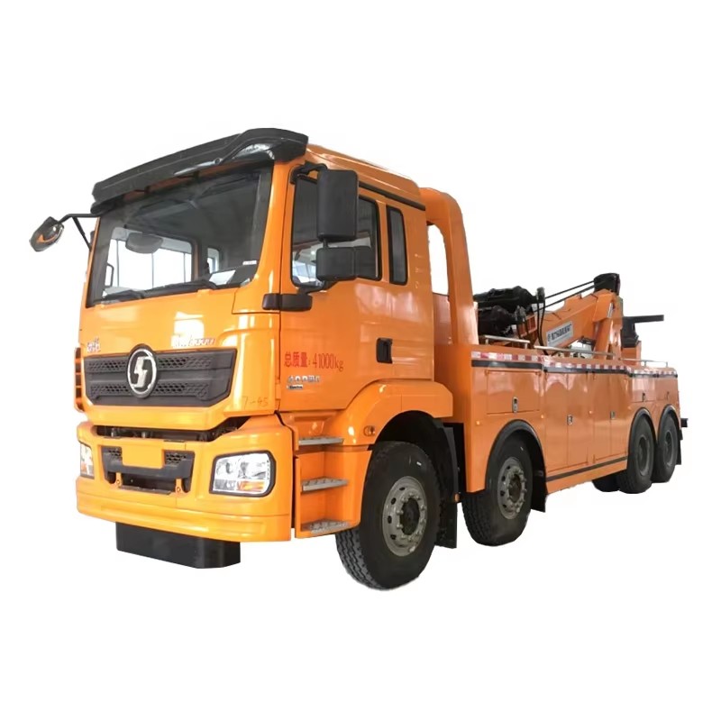 Shacman M3000 Heavy Duty 8x4 Rotator Wrecker Xe Tải K&eacute;o 20Ton Với Cần Cẩu Thủy Lực Road Reco