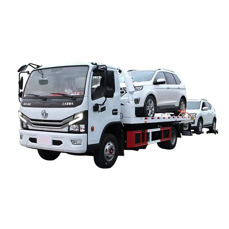 Dongfeng 4 Tấn Phẳng K&eacute;o Xe Tải Wrecker 4x2 Road Wrecker Xe Tải Với Winch Cho Xe đường Rescu