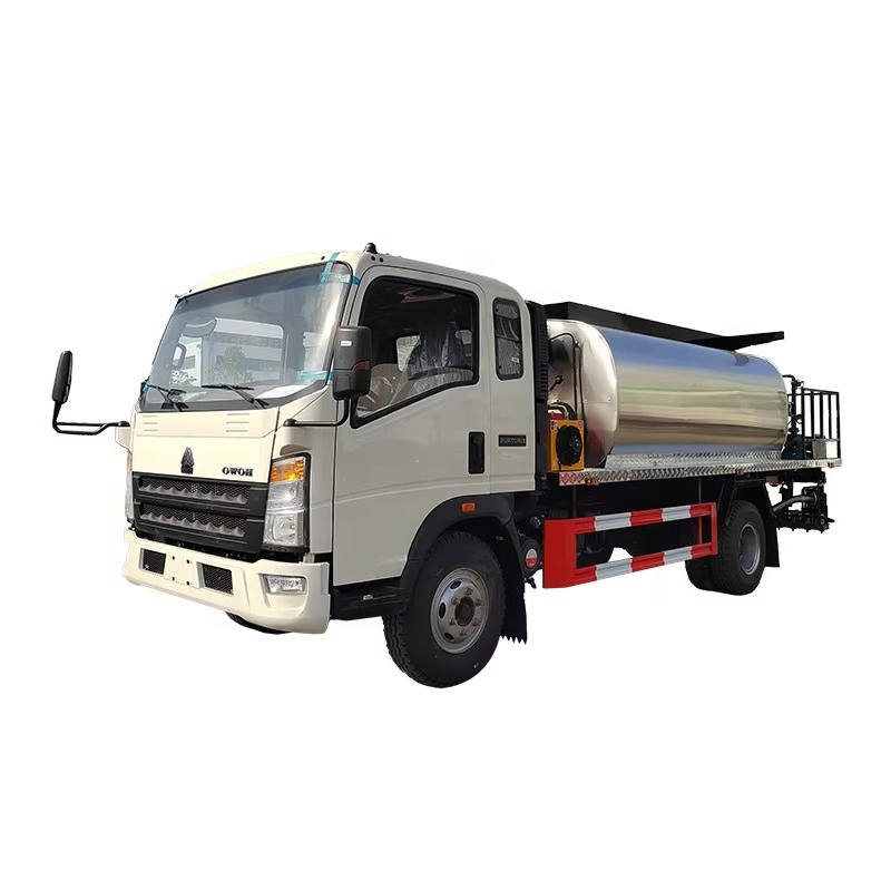 Howo 6 Tấn Nhựa đường Ph&acirc;n Phối Xe Tải M&aacute;y Phun Dầu N&oacute;ng Xe Tải M&aacute;y M&oac