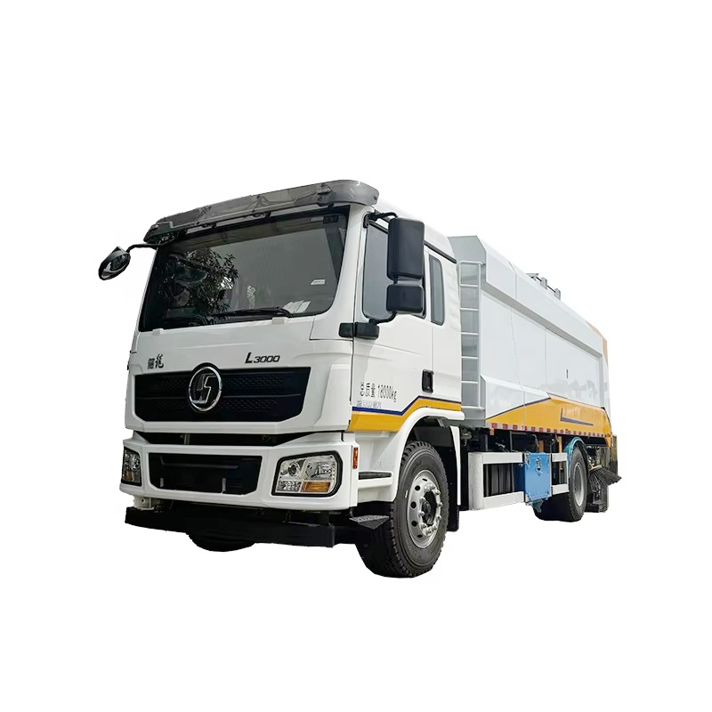 Shacman L3000 12000L Th&ocirc;ng Minh Ch&acirc;n Kh&ocirc;ng đường Qu&eacute;t Xe Tải &aacute;p Suất