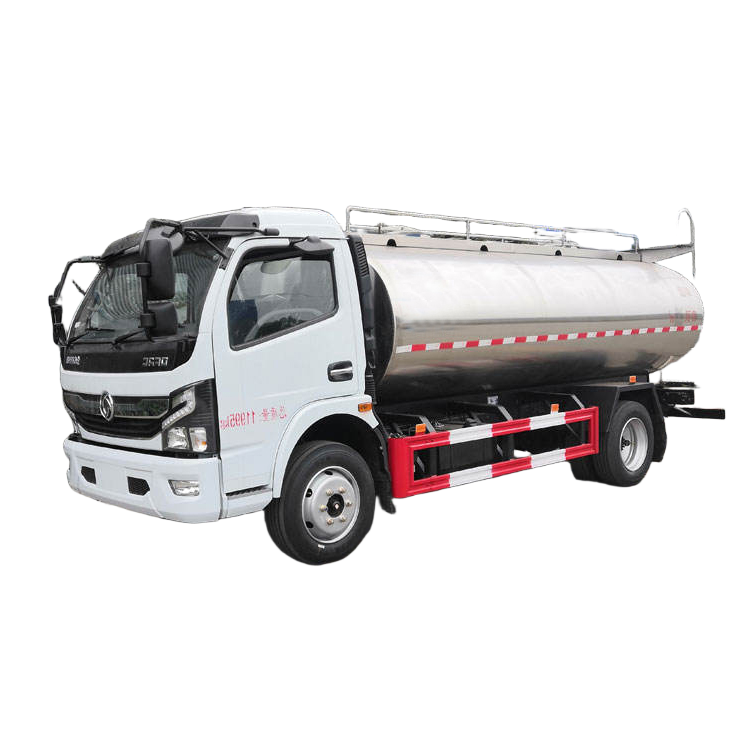 Xe Tải Bể Sữa Mới 8.3cbm Th&eacute;p Kh&ocirc;ng Gỉ Dongfeng 120HP Xe Tải Bể Sữa Với Thực Phẩm Lỏng