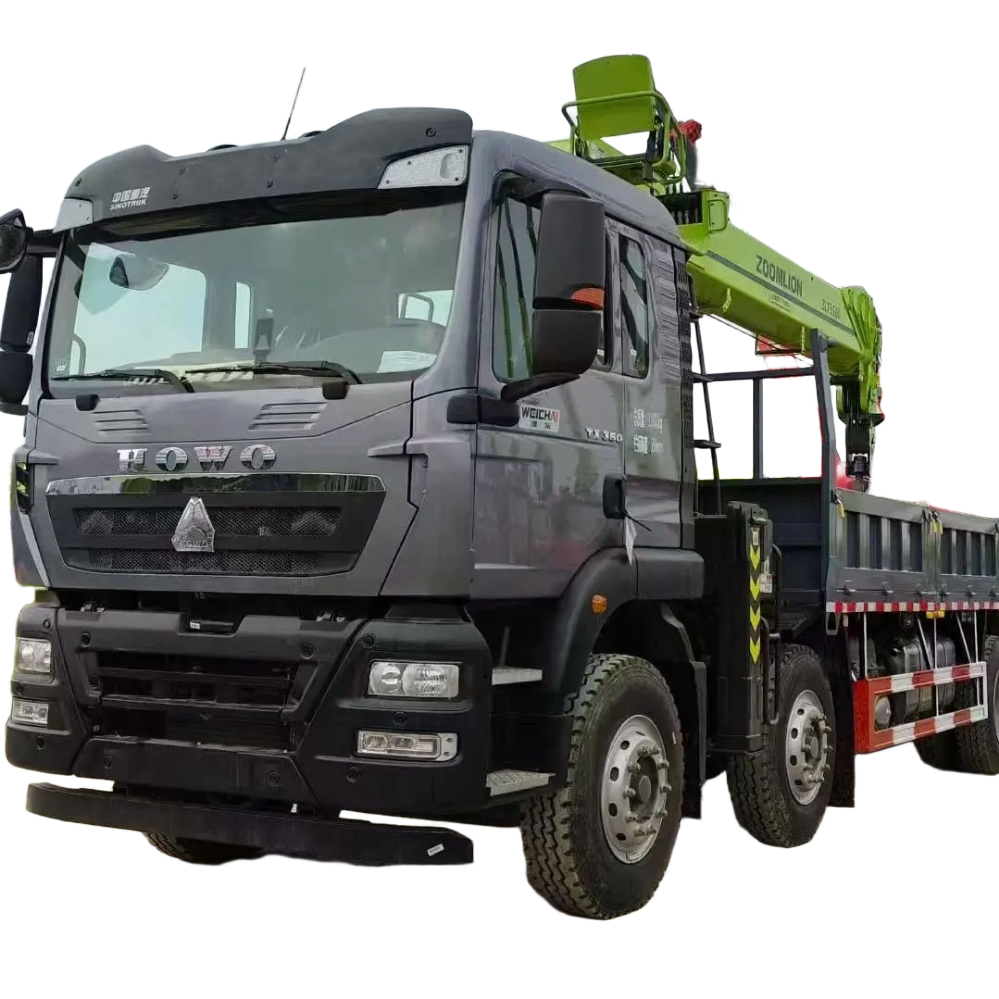 Sinotruk Howo 8x4 Cẩu Di động 14 Tấn K&iacute;nh Viễn Vọng Knuckle Boom Với Chiều Cao N&acirc;ng 16m