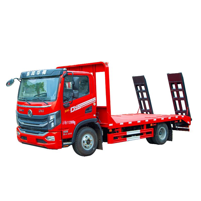 Thanh To&aacute;n Dongfeng 4x2 Diesel 6 Tấn Xe Tải Nền Tảng Nhỏ Với Thang - Cho Vận Chuyển Tra