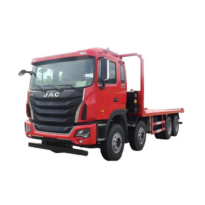 Một Xe Tải Phẳng 8x4 đa Chức Năng V&agrave; Một Xe Vận Chuyển Container 20 Feet được Thiết Kế Cho