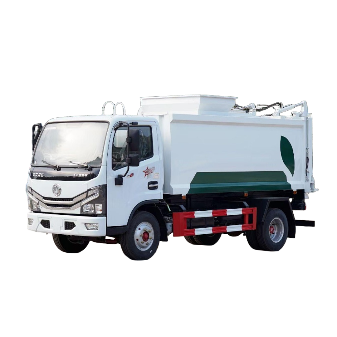 Dongfeng 8CBM Xe Tải R&aacute;c N&eacute;n Bằng Tay Thiết Kế Chống R&ograve; Rỉ B&ecirc;n Tải Th&agr