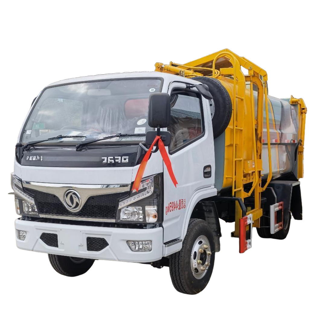 Xe Tải R&aacute;c Diesel Tự động Dongfeng 5-Cbm 4x2 B&aacute;nh Xe L&aacute;i Xe Nh&agrave; M&aacute