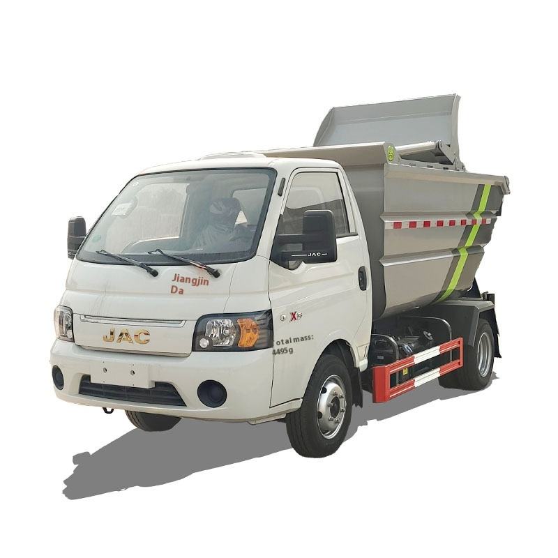 JAC Diesel Rear-Mounted Bucket Dump Truck Hướng Dẫn Sử Dụng 4x2 Được Sử Dụng để Thu Thập R&aacute;c 