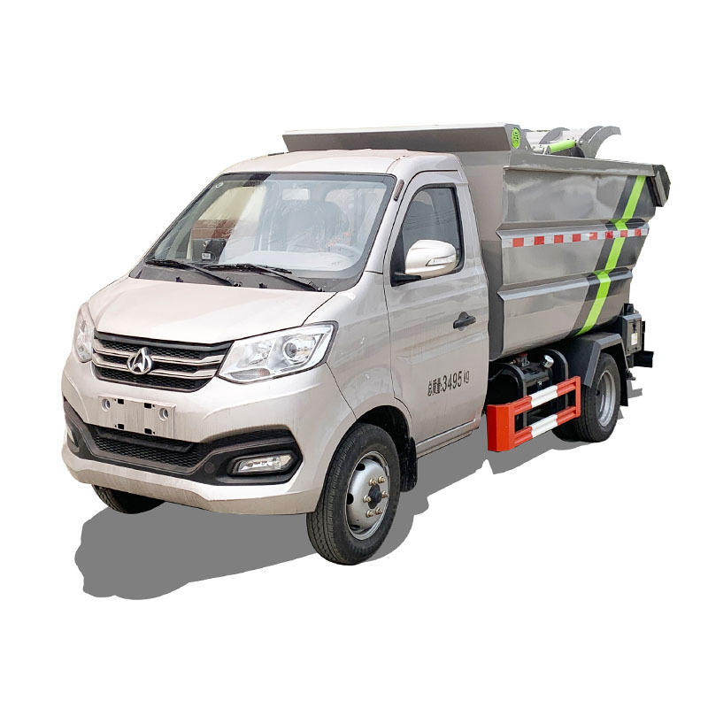 Changan Cao Vệ Sinh Diesel R&aacute;c Thải L&agrave;m Sạch Xe Tải Sau Treo X&ocirc; PLC Một Nhấp Chu