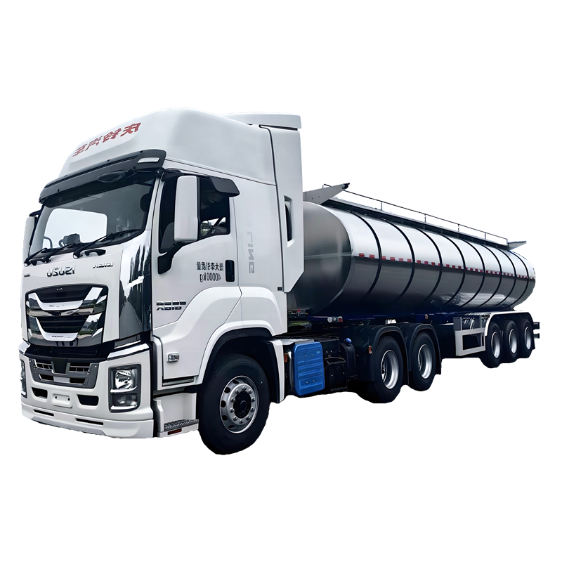 Thương Hiệu Mới 30m&sup3; Ba Trục Vận Chuyển Sữa Semi-trailer 304 Thực Phẩm Lớp Th&eacute;p Kh&ocirc