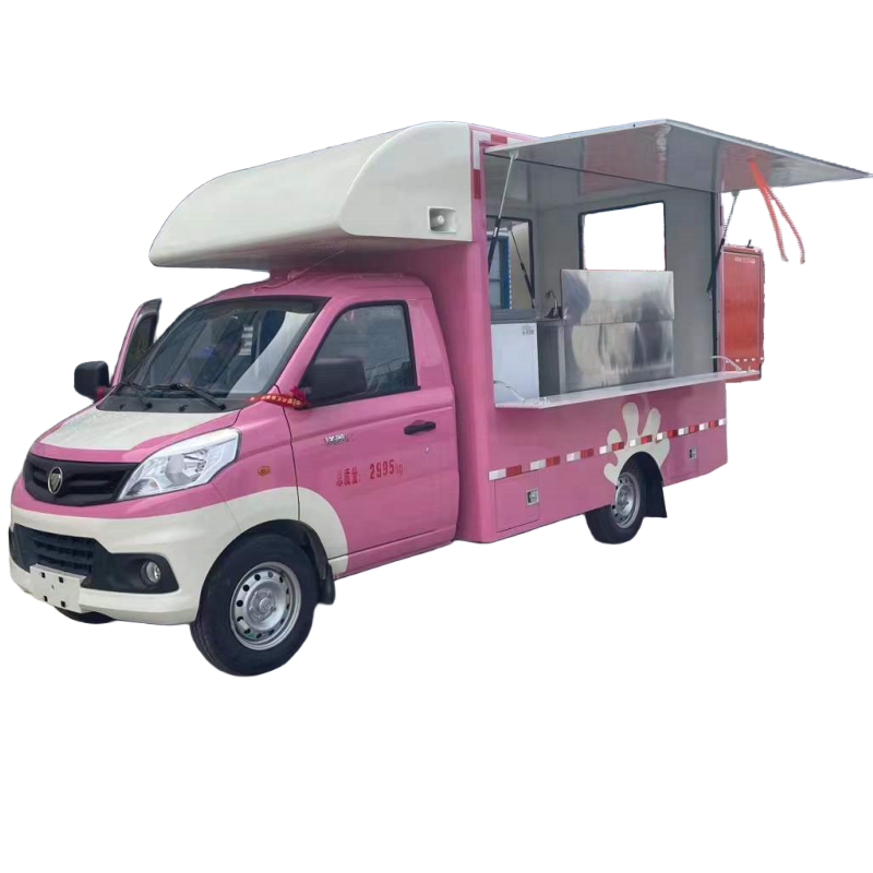 Trung Quốc FOTON 4 * 2 Ice Cream Hot Dog Food Cart Trailer Xe Tải Thực Phẩm Nhanh Di động