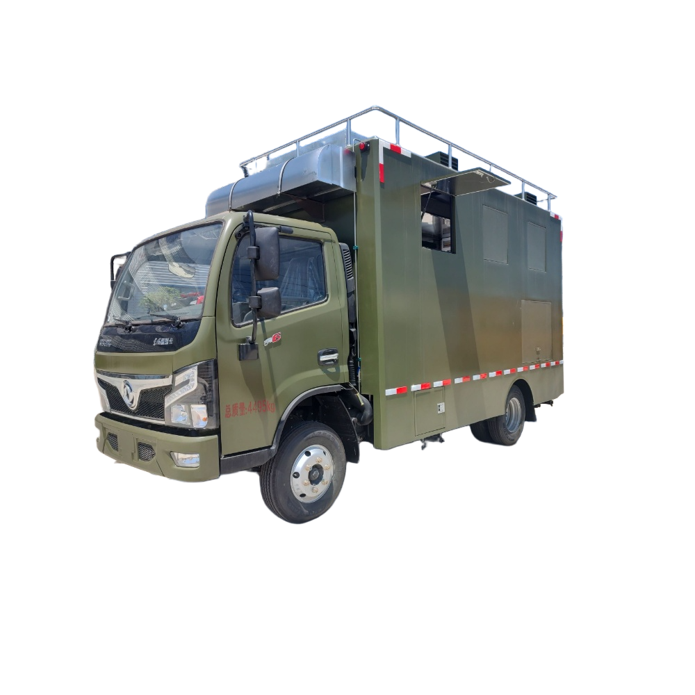 Giỏ đồ ăn Nhanh Nh&agrave; Bếp Di động Dongfeng Pizza Taco Food Trailer BBQ Xe Tải Thực Phẩm để B&aa