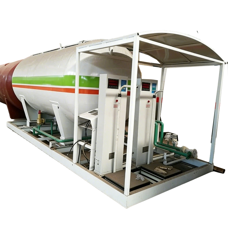 5Ton 10CBM Xi Lanh điền LPG Gas Trạm Trượt