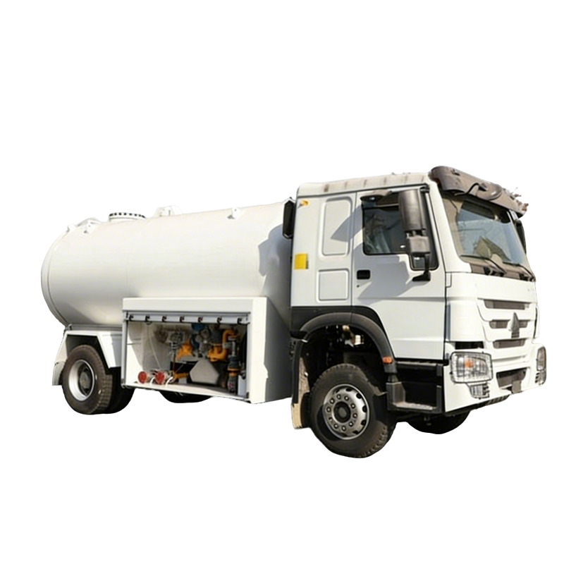 HOWO 8Tons Xe Tải M&aacute;y đo D&ograve;ng Chảy Khối Lượng LPG Bobtail