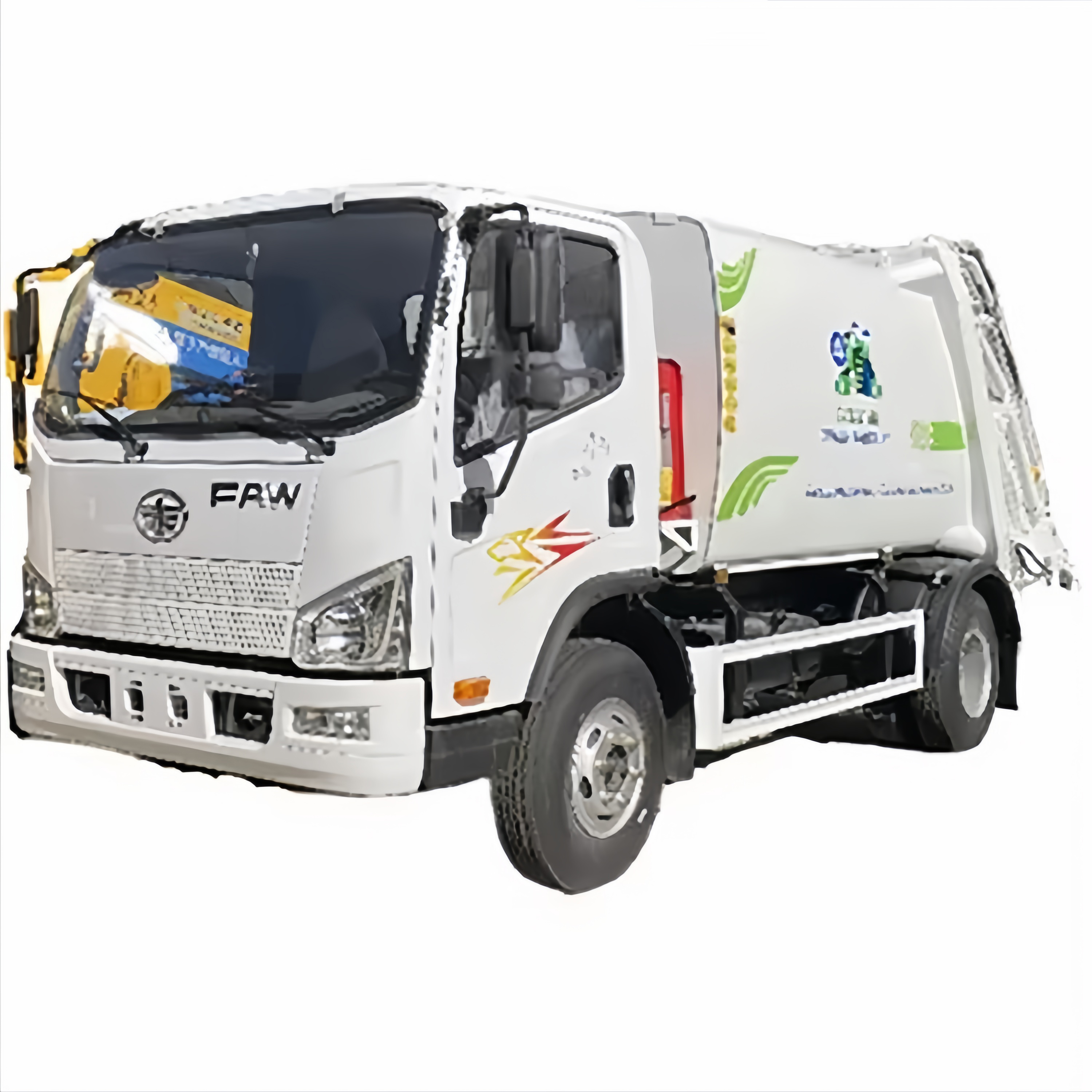 FAW Jiefang 6 M&eacute;t Khối Xe Tải R&aacute;c N&eacute;n Ph&iacute;a Sau - L&yacute; Tưởng Cho Xử 