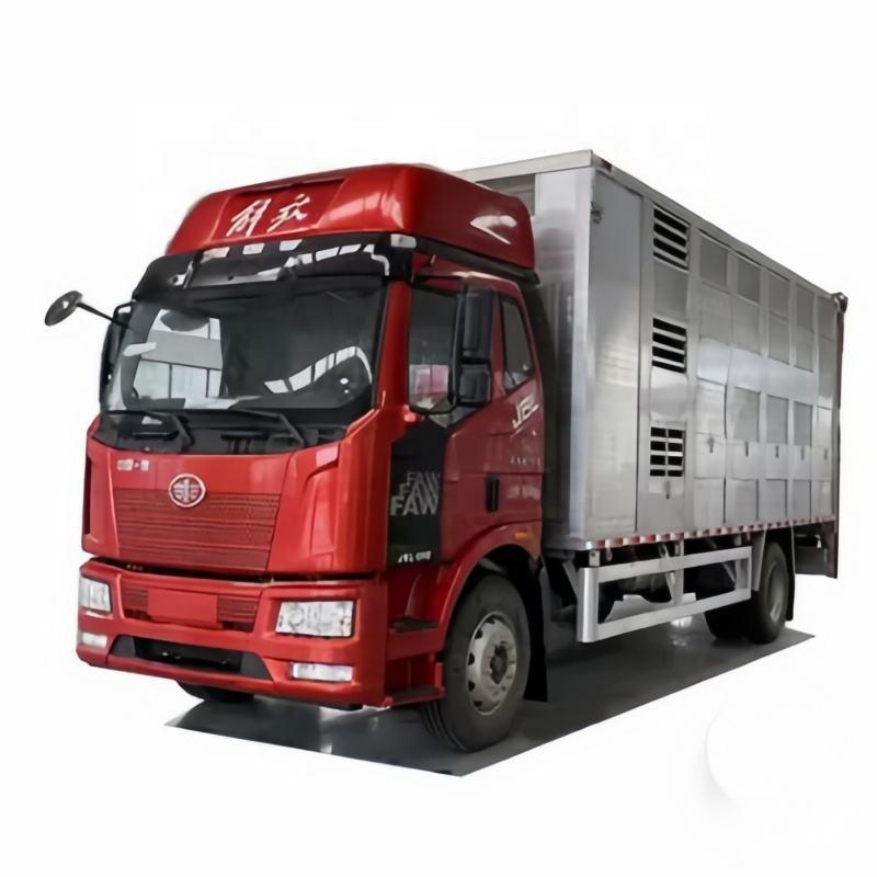 Trailer Vận Chuyển Chăn Nu&ocirc;i FAW 4 * 2 4 * 4 6,8 M Xe Tải Vận Chuyển Gia Cầm Van Với Chức Năng